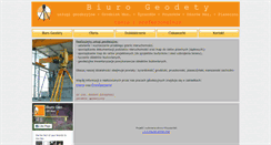 Desktop Screenshot of biurogeodety.com