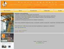 Tablet Screenshot of biurogeodety.com